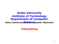 chapter 6-21 subnet.ppt